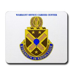 usawocc - M01 - 03 - DUI - Warrant Officer Career Center with text - Mousepad - Click Image to Close