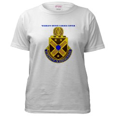 usawocc - A01 - 04 - DUI - Warrant Officer Career Center with text - Women's T-Shirt