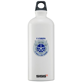 vcorps - M01  03 - DUI - V Corps with text Sigg Water Bottle 1.0L