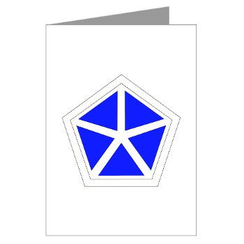 vcorps - M01 - 02 - SSI - V Corps Greeting Cards (Pk of 10)