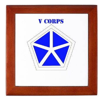 vcorps - M01 - 03 - SSI - V Corps with Text Keepsake Box - Click Image to Close